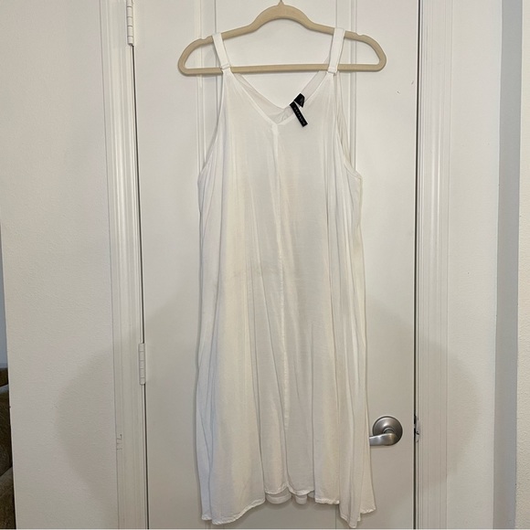 CASSEE'S Dresses & Skirts - Cassee's Women's White Casual Sleeveless Slip Dress- Size 3X
